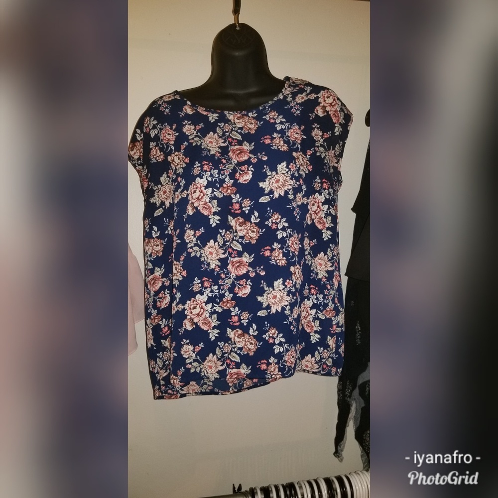 Floral print business like top